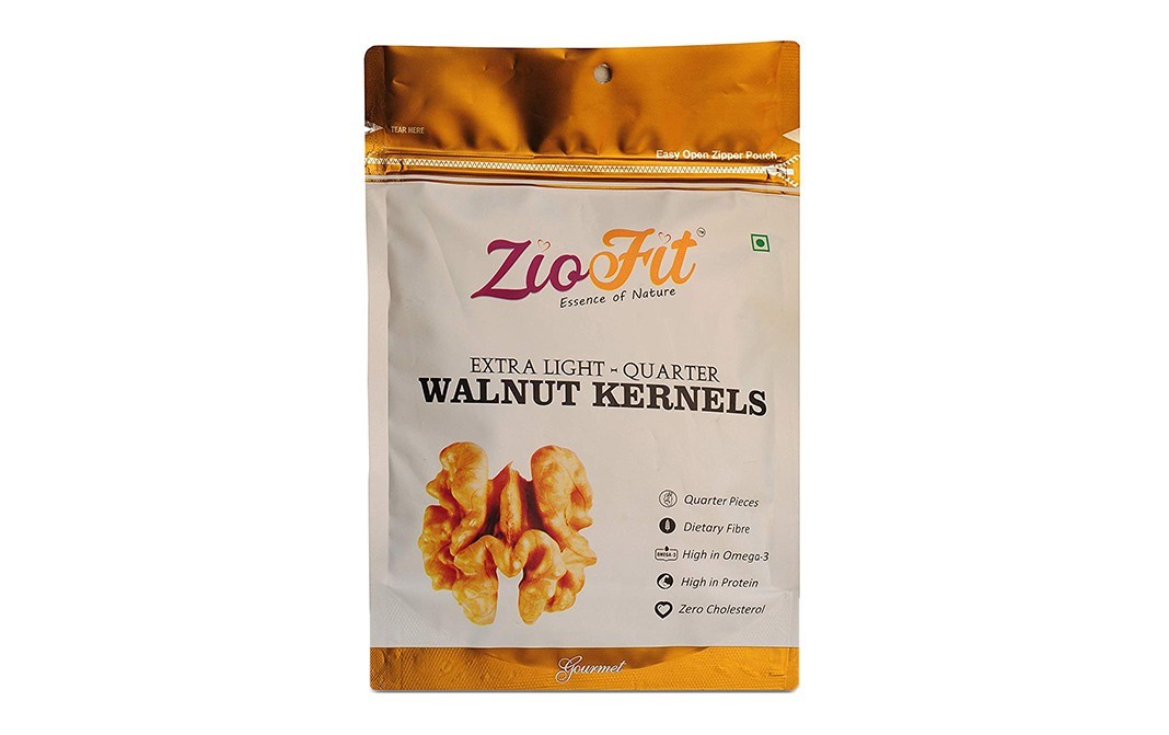 Ziofit Extra Light-Quarter Walnut Kernels   Pack  250 grams